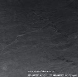HSL001-3030 หินกาบตัดขอบเรียบหน้าธรรมชาติ - สีดำ